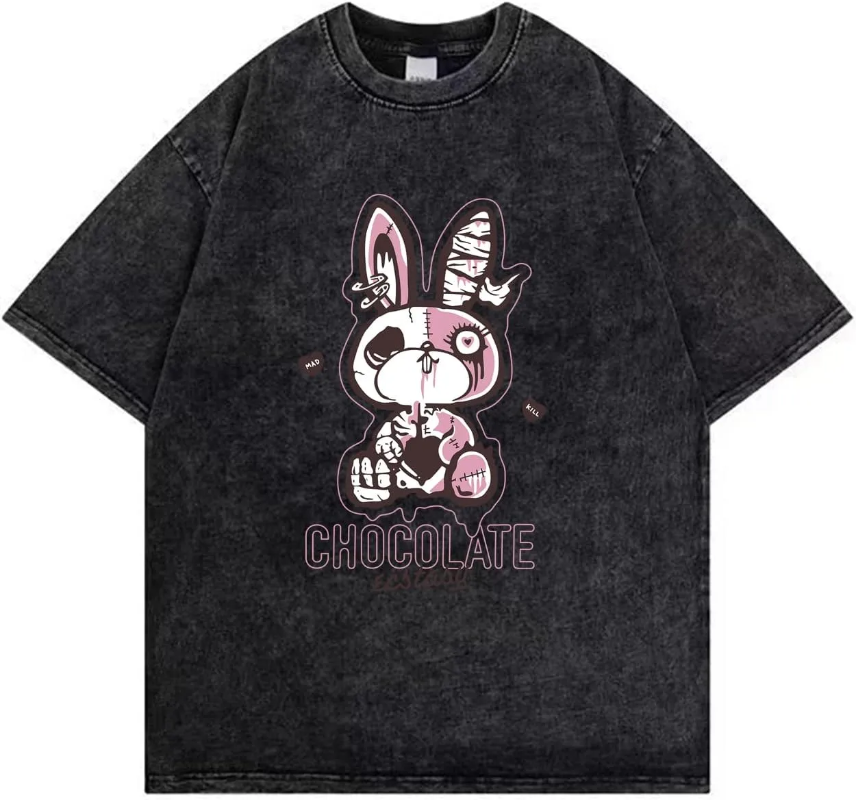 Women Goth T Shirt Y2K Harajuku Graphic Tops Cotton Anime Clothes