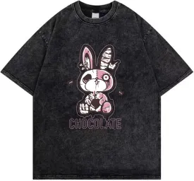 Women Goth T Shirt Y2K Harajuku Graphic Tops Cotton Anime Clothes
