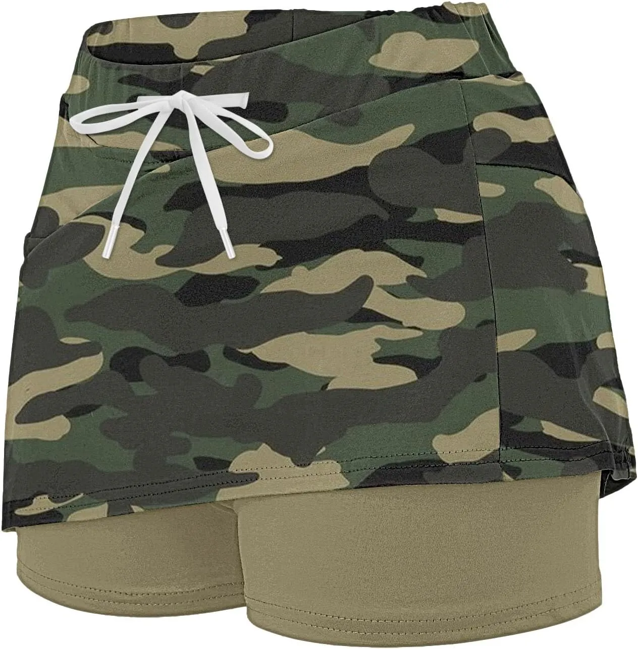 Womens Activewear Pleated Tennis Skirts Fade Pattern Printed Culottes Skinny Mid Waisted Workout Summer Fashion Skirt