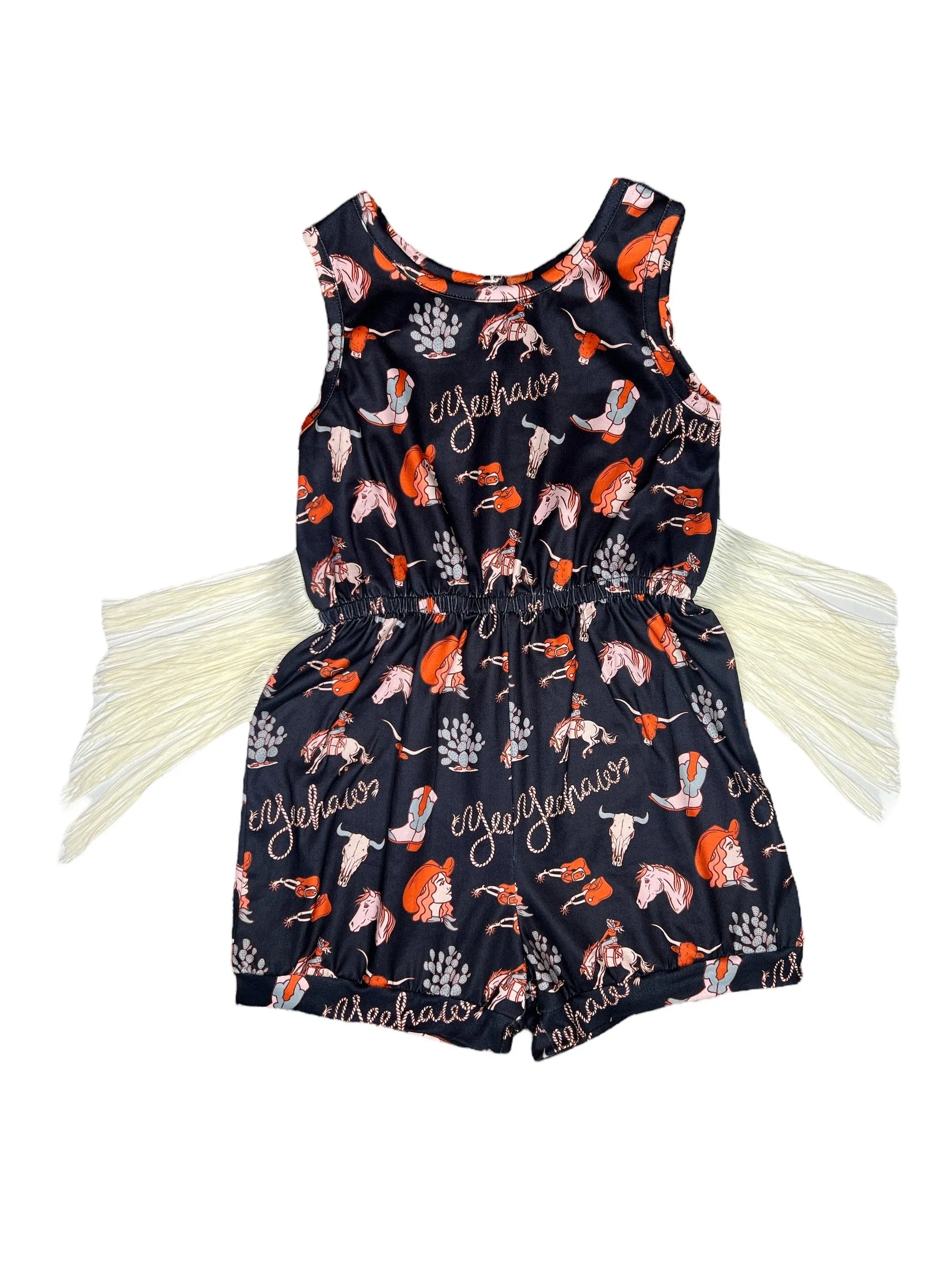 Yeehaw Fringe Romper Baby (0-18M)