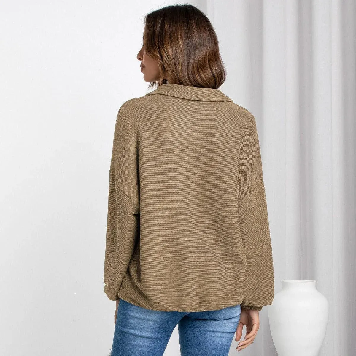 Zipper Up Sweatshirt