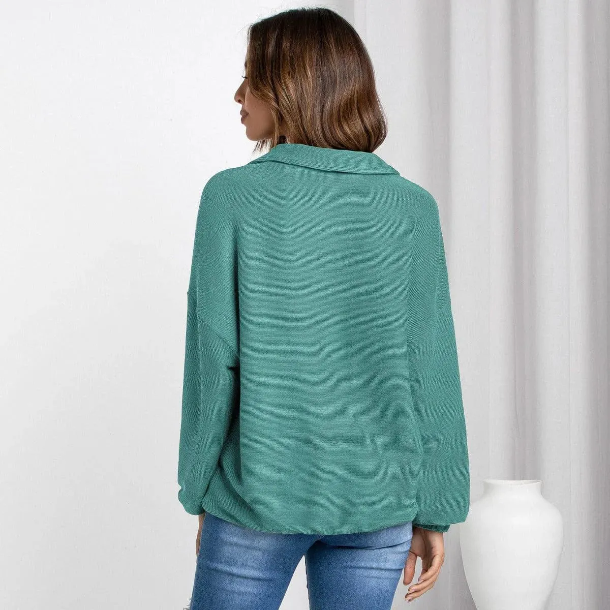 Zipper Up Sweatshirt