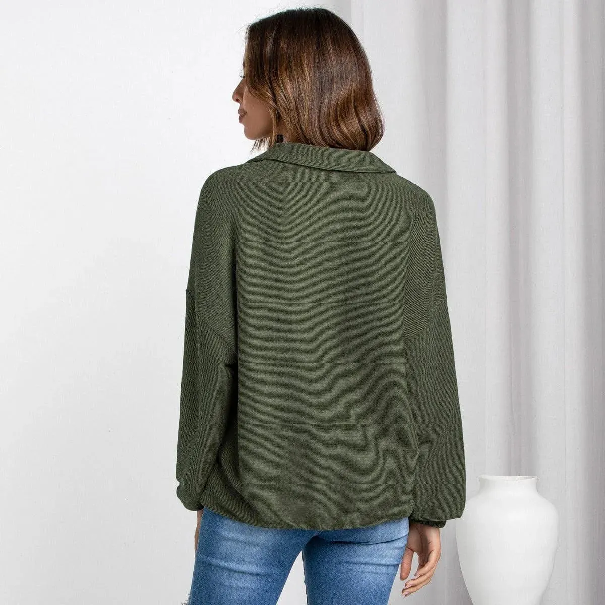 Zipper Up Sweatshirt